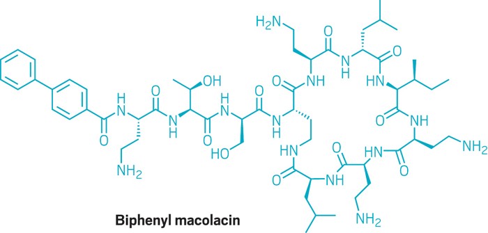Biphenyl macolacin